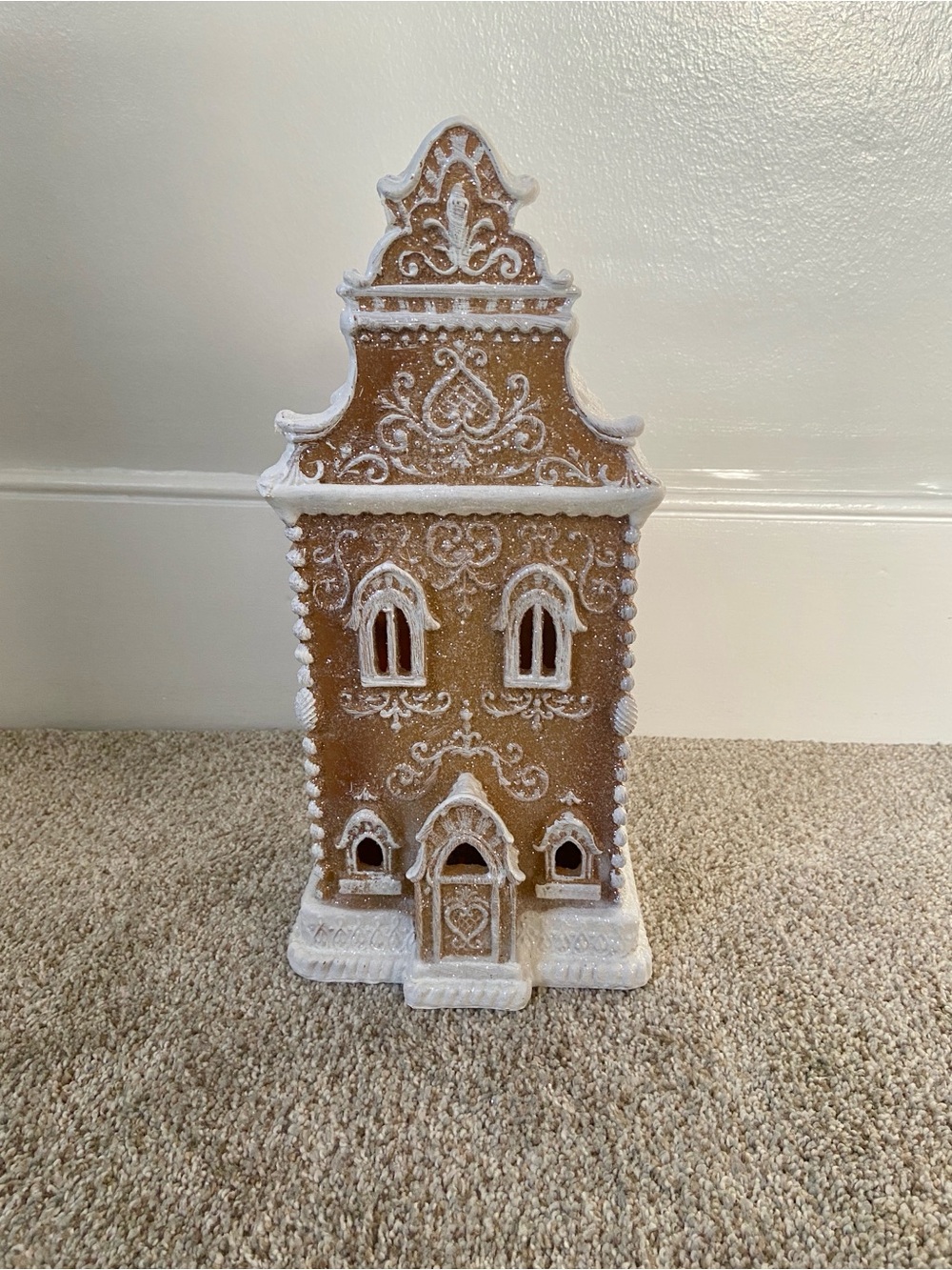 RAZ Imports Lighted LED Gingerbread House Townhouse Christmas Village - Picture 3 of 15